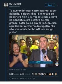 Crime Racial cometido por Marcelo D2