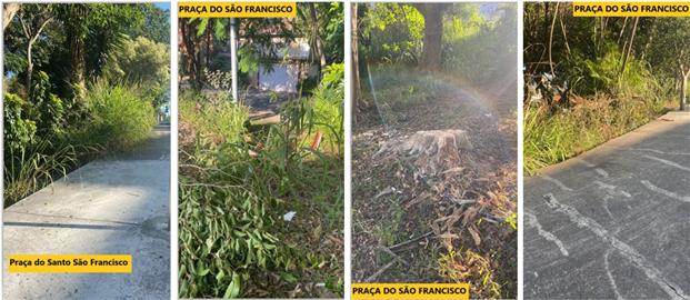 Zeladoria com as Praças Públicas do Bairro Cidade São Francisco/Sub Distrito do Butantã