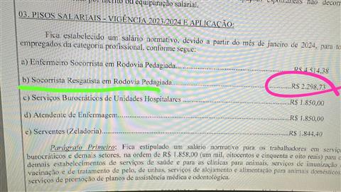 Proposta de salário e benefícios, funcionários AC05, AC06, AC07, AC08 e AC09