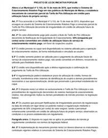 Projeto de Participação Popular - Marau - Stacione - Tarifa pós uso 