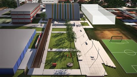 Nova Escola Lacy, com quadra e pista de skate para Poá já!