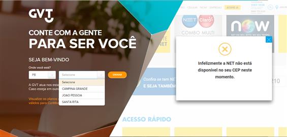 Implantação de mais operadoras de internet na cidade de Bayeux - PB