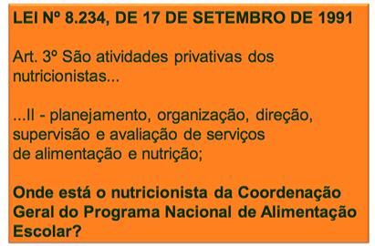 Abaixo-Assinado: Pelo Nutricionista na Coordenação Geral do Programa Nacional de Alimentação Escolar